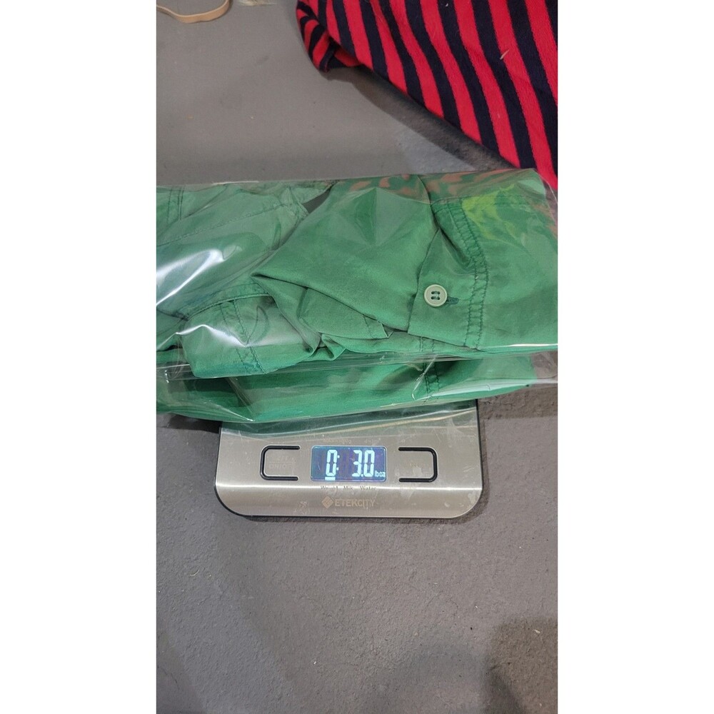 Bogari 100% Silk‎ Button Down Shirt Green Long Sleeve Pockets Small Vintage Y2K - Picture 9 of 9